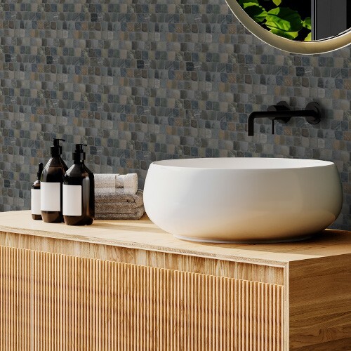 Canine Mix Natural Stone Mosaic Wall & Floor Tile ($17.01/SqFt)