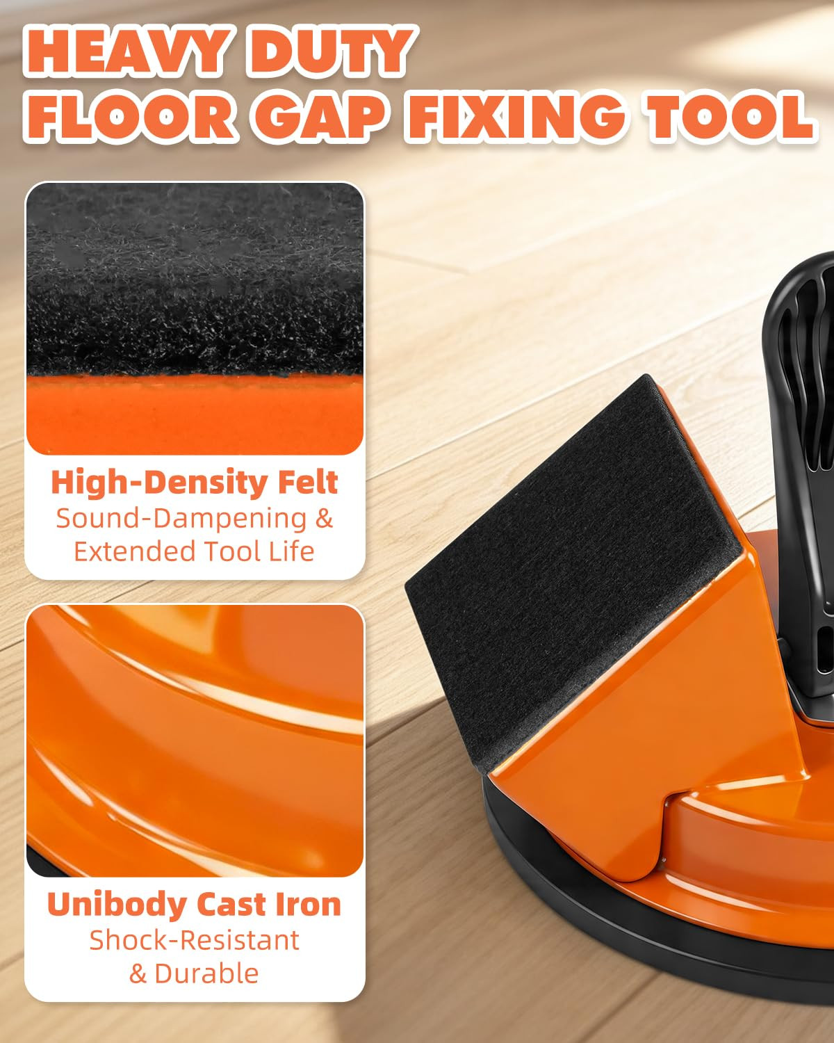 Floor Gap Fixer Tool Kit with Mallet for Laminate Vinyl LVP Flooring | Strong Su