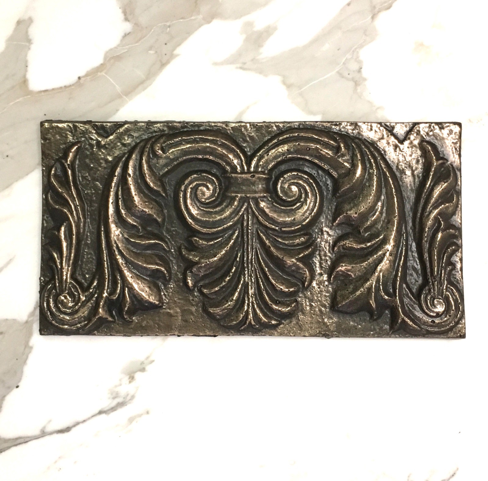 6×12 Firenze Gold Bronze Resin Decor Accent Art Craft Tile Backsplash Tile
