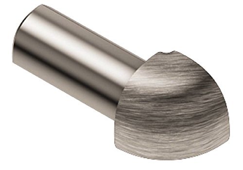 Schluter RONDEC – 3/8″ Outside Corner – Brushed Nickel – (EV/RO 100 ATGB)