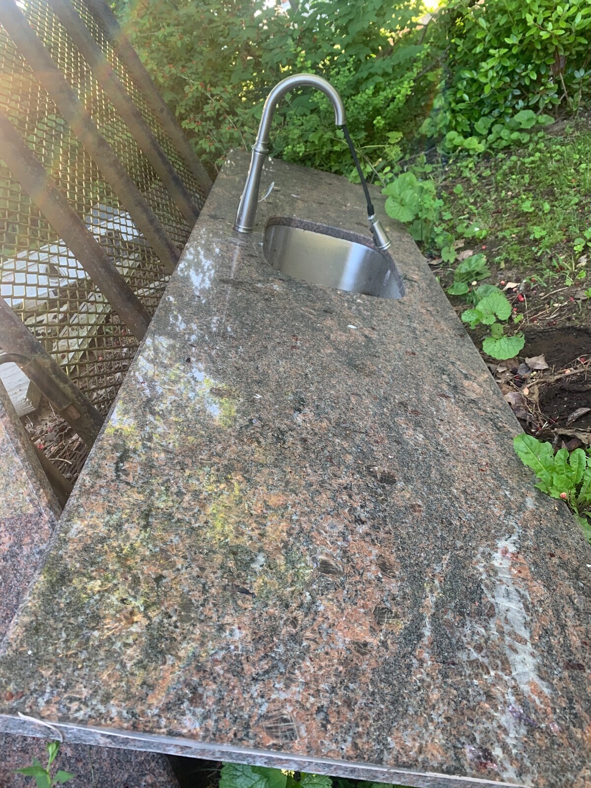 granite counter tops – four pieces of various sizes