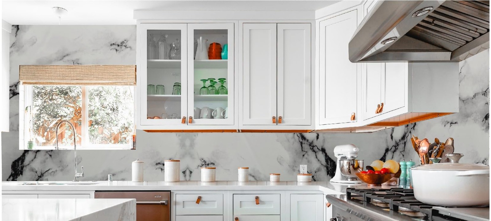 Peel and Stick Backsplash Marble Look 12″X12″ Self Adhesive Wall Tile Back Sp…