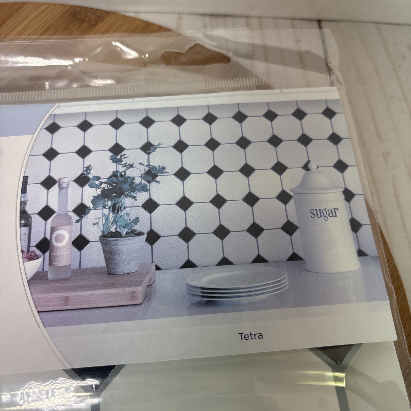 In Home Peel and Stick Backsplash Tetra 10×10 4 Sheets NH3886 Lot of 4