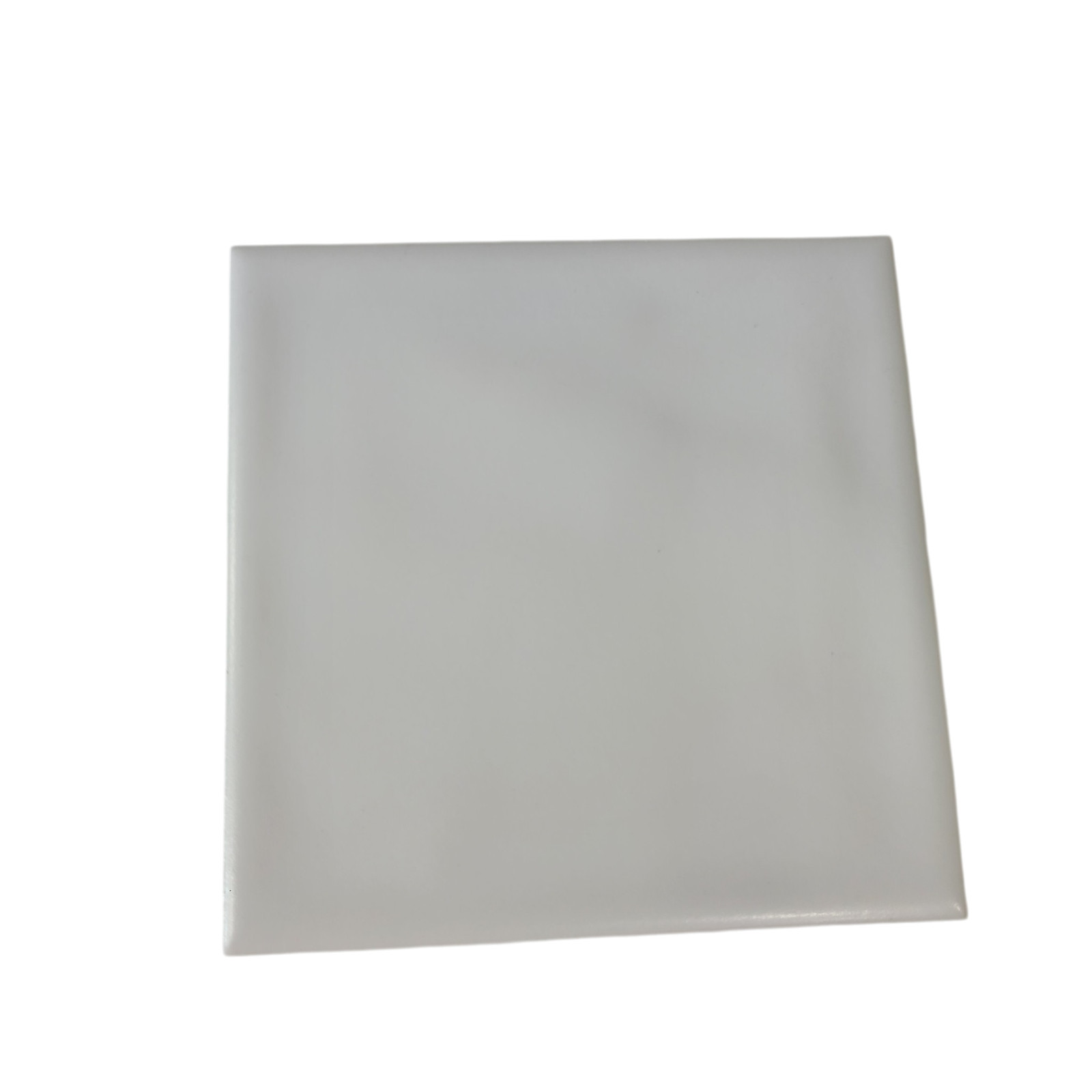 White Ceramic Florida Tile 4 3/8 in FT Subway Square Potters Touch Undulated