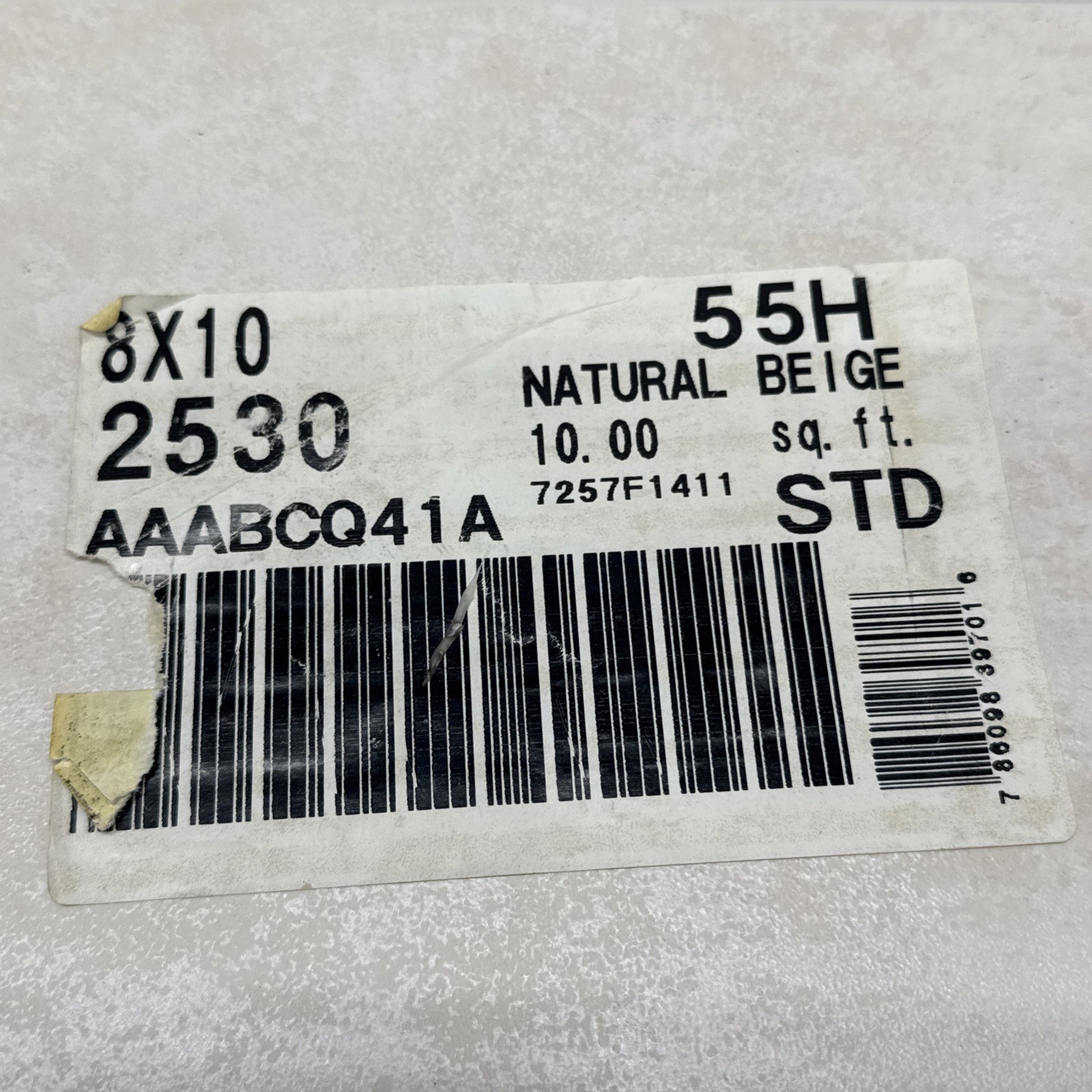 Florida Tile 55H Natural Beige Ceramic Floor Tile by Florida Co. 8″ X 10″ New FT