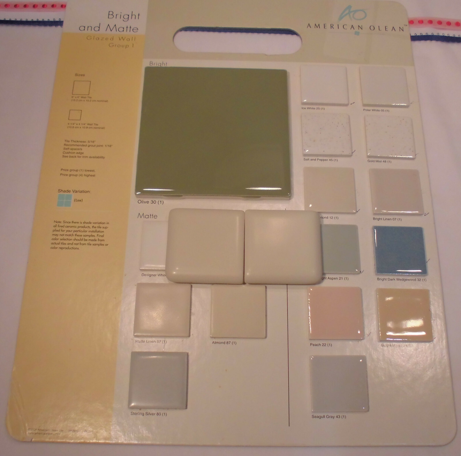 2 pcs. *Matte Almond* 2″ X 2″ X 5/16″ Ceramic Surface Bullnose Corner Tiles NEW