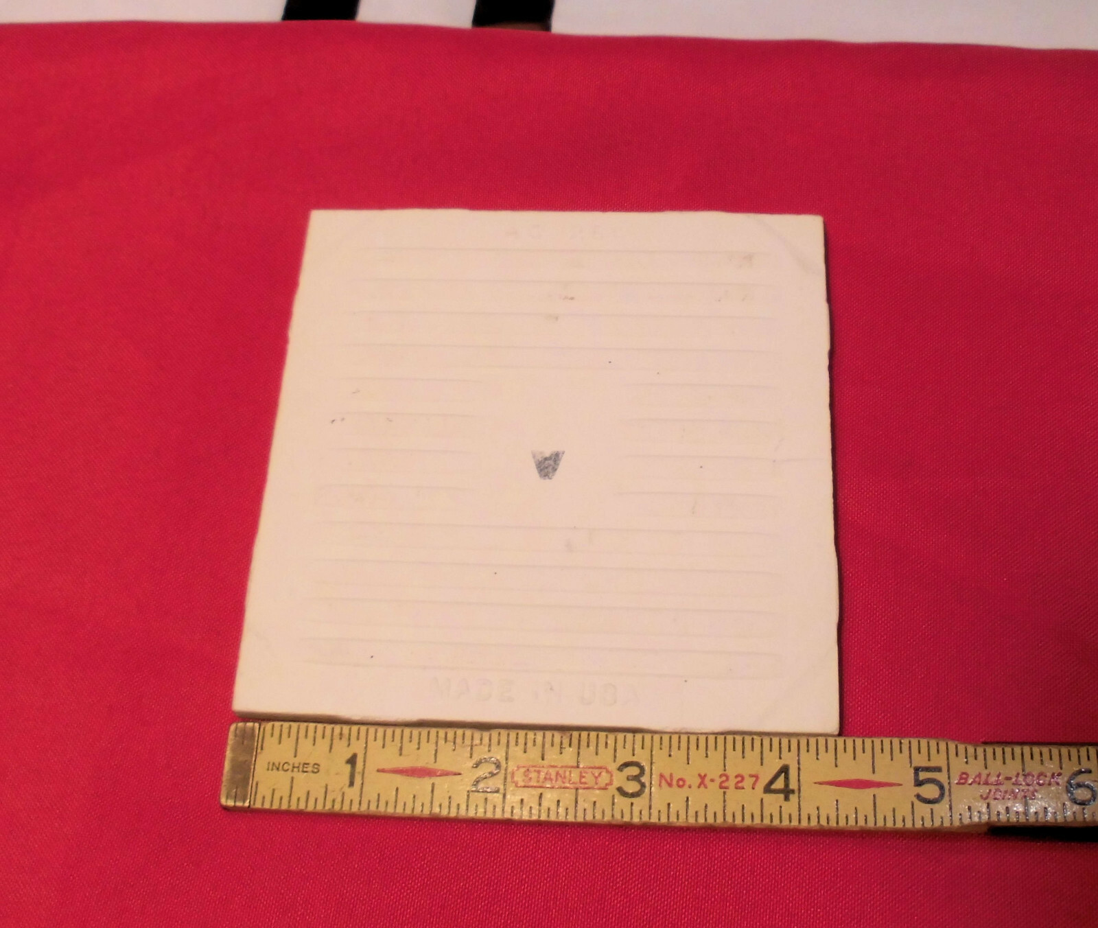 1 pc. Mist Light Green: Glossy Ceramic Tile by American Olean 4-1/4″ NOS