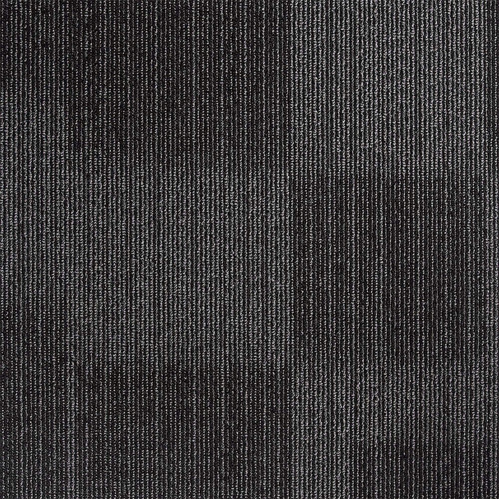 GRAINGER APPROVED 31HL77 Carpet Tile,19 11/16 in W,Charcoal 31HL77