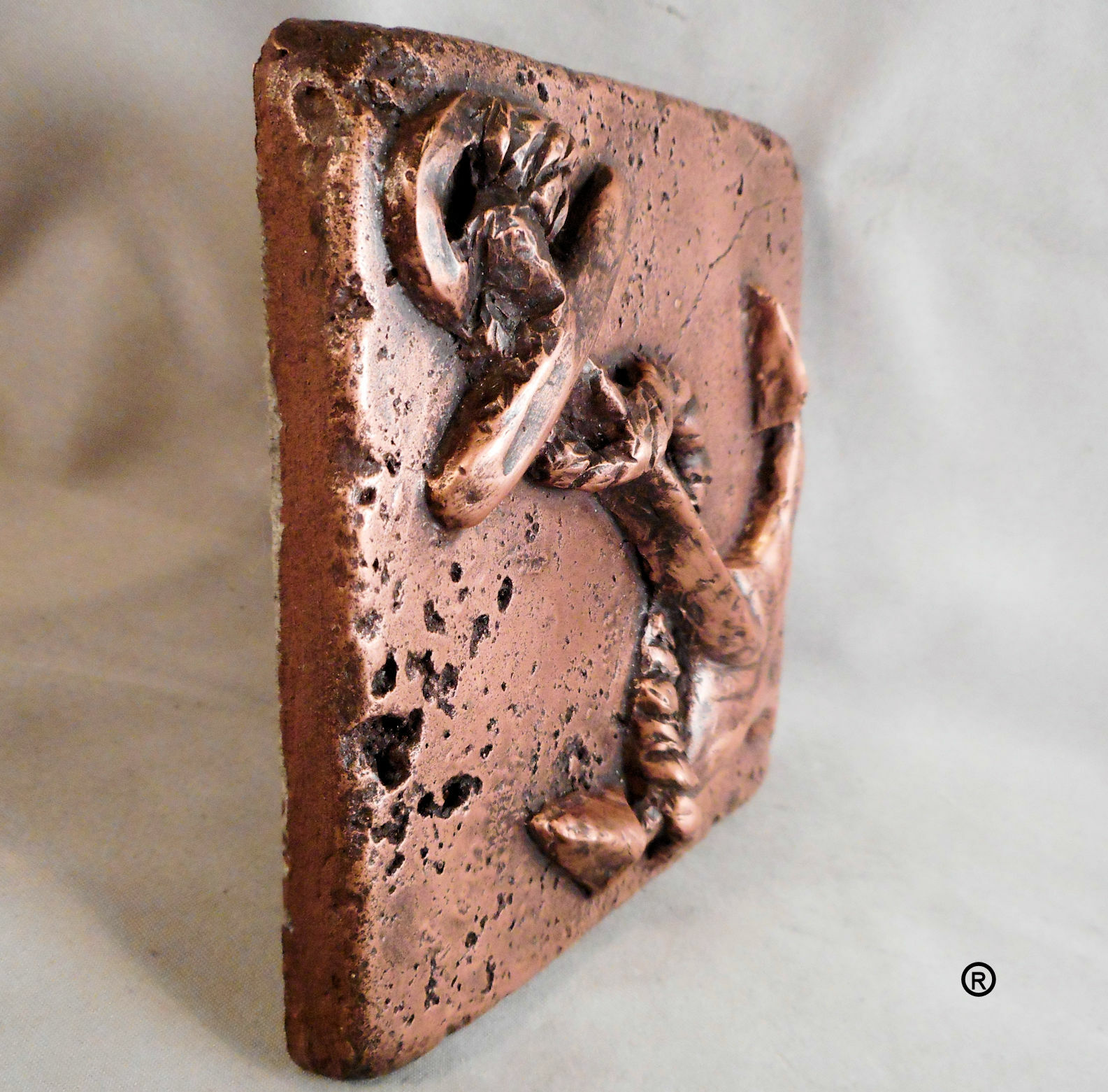 Copper 4″x4″ Anchor by Metal Tile Arts Manufacturing