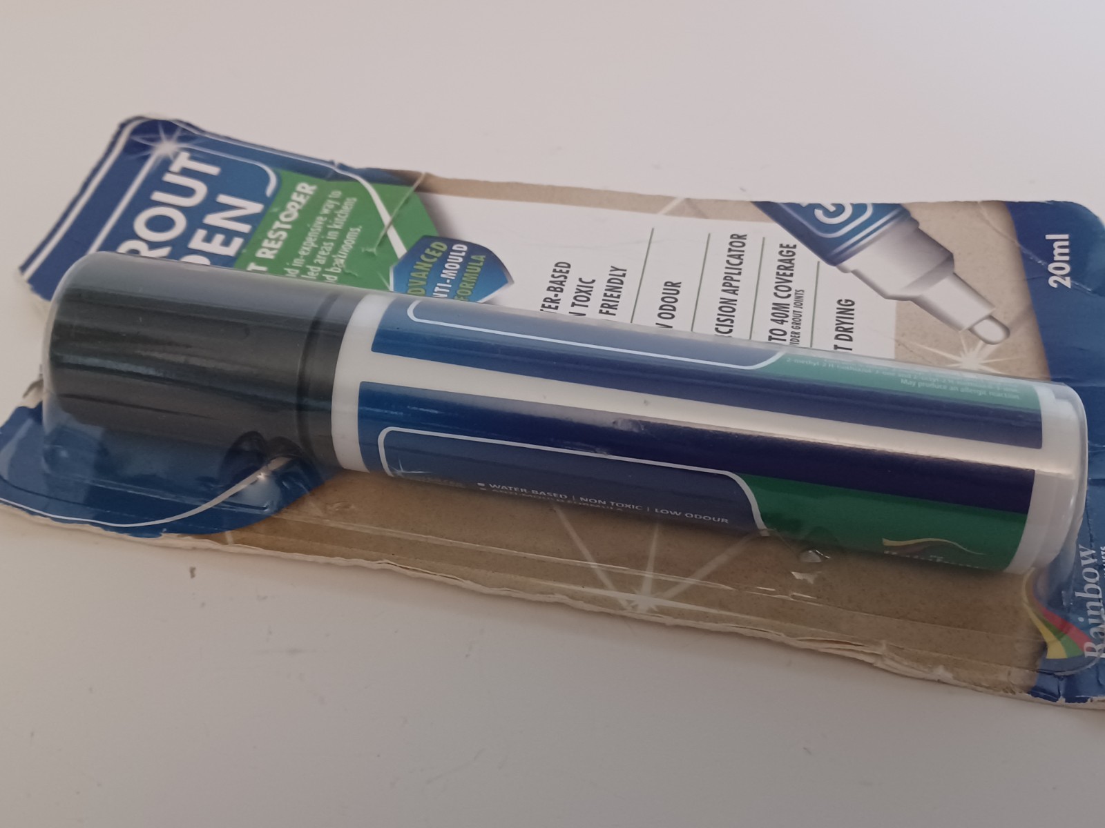 The Rainbow 15MM Grout Pen, Grout Restorer, Dark Gey