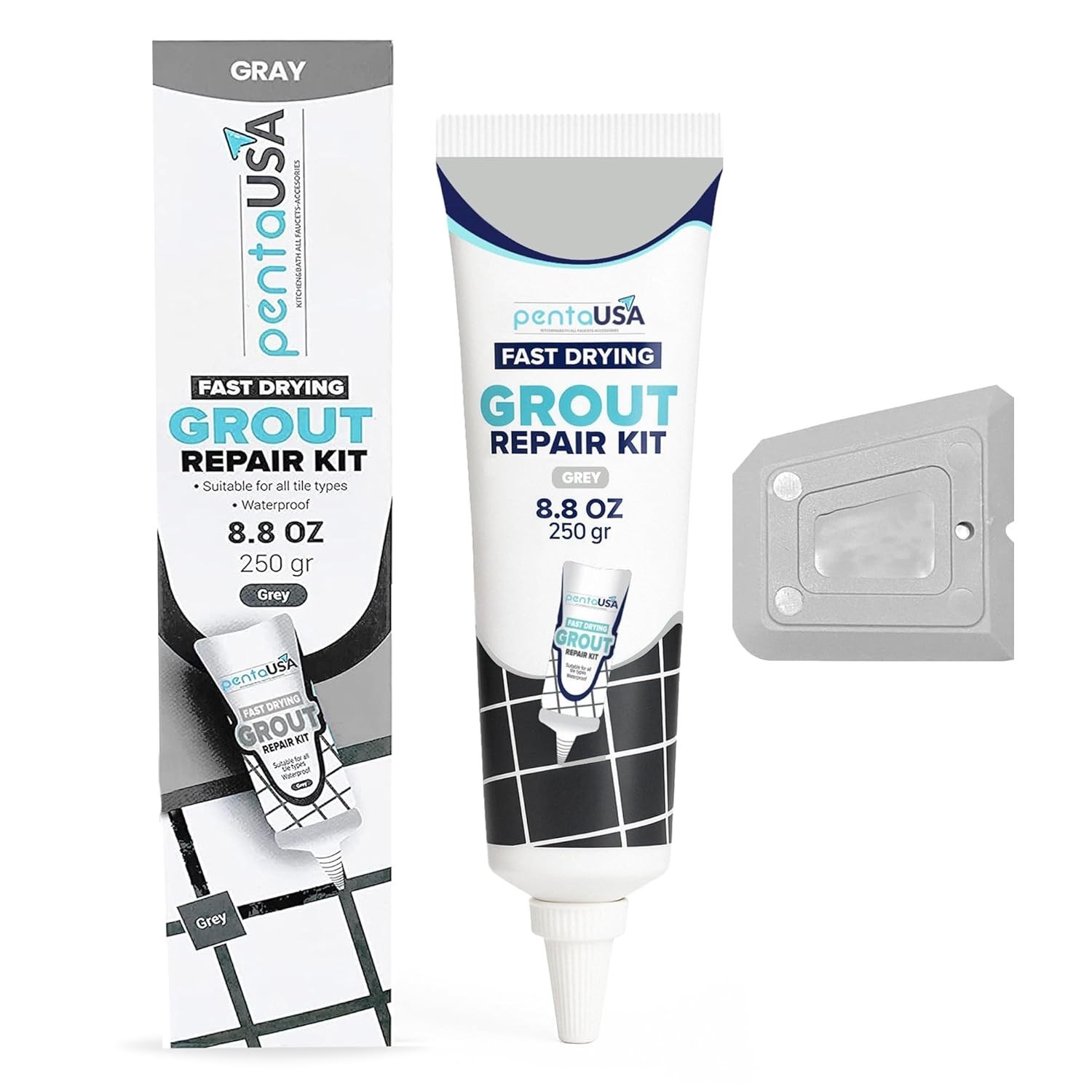 Tile Grout Repair Kit – Premixed Acrylic Sanded Grout for Bathroom,Shower&Kit…