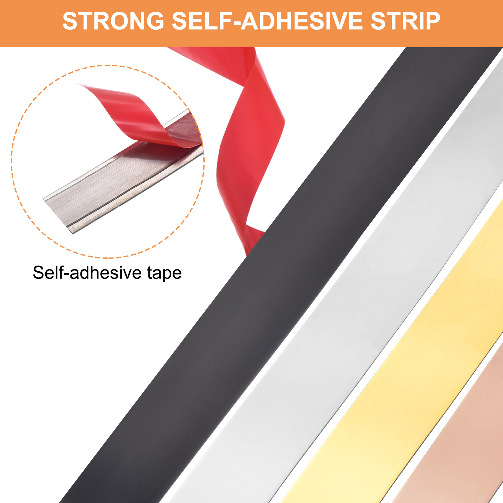 Flexible Molding Trim Self Adhesive 16.4Ft x 0.8in Wall Trim Ceiling Edge Black