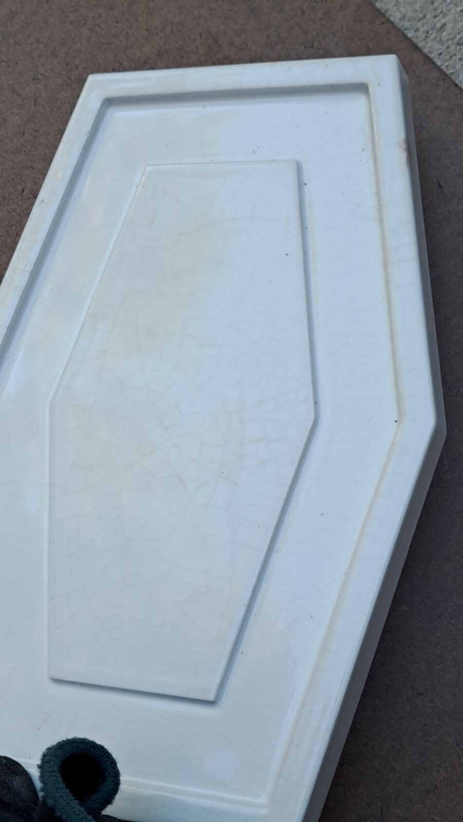 Walker Zanger Ceramic Tile Studio Moderne Plaster Gloss Crackle 1sf.=3 Tiles