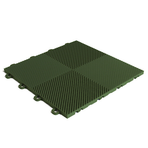 20ft x 24ft Outdoor Basketball Court Kit-Lines and Edges Included Black/Green
