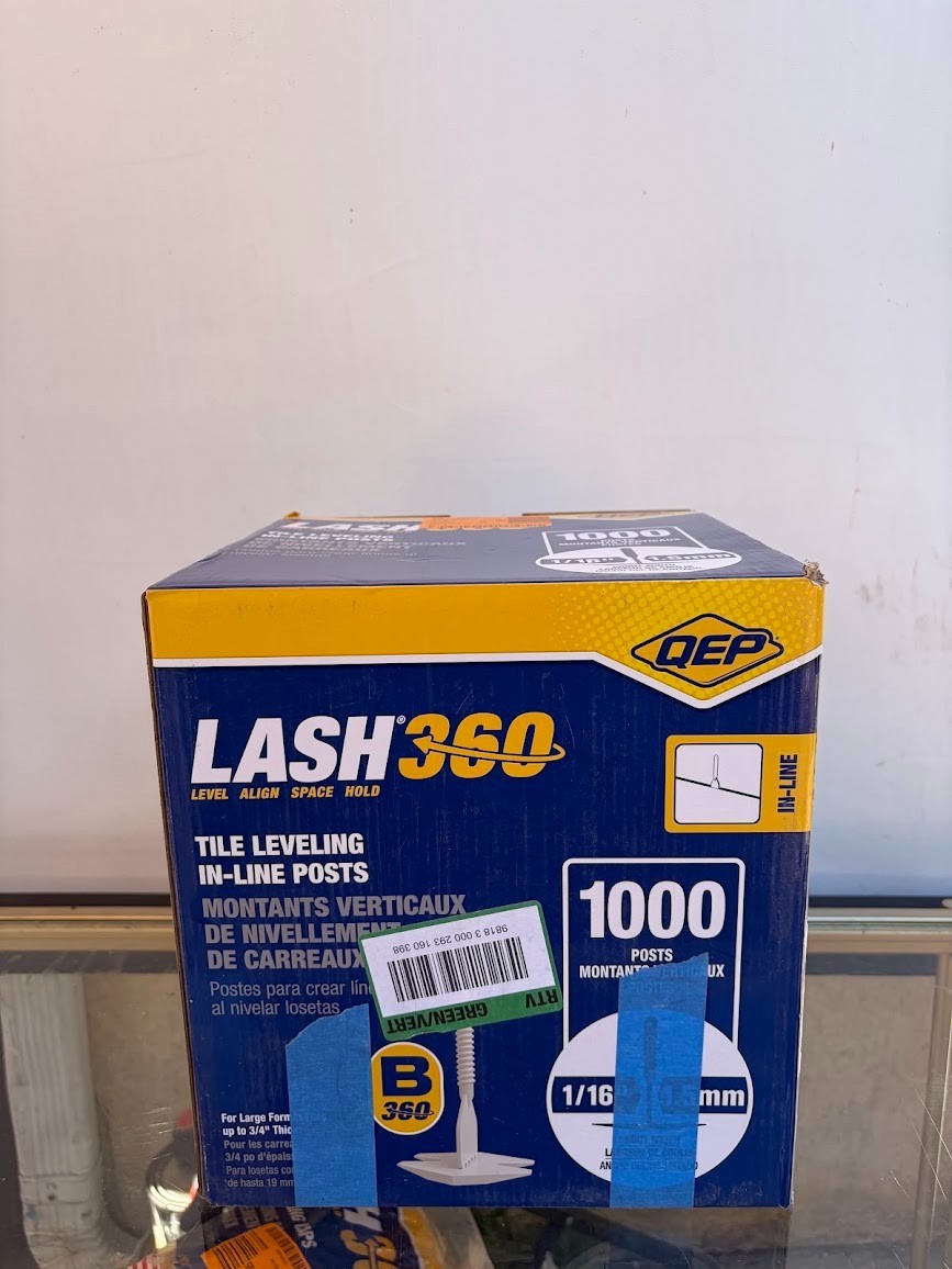 QEP LASH White 1/16 in. Clip, Part B of 2-Part Tile Leveling System 1000 Pack