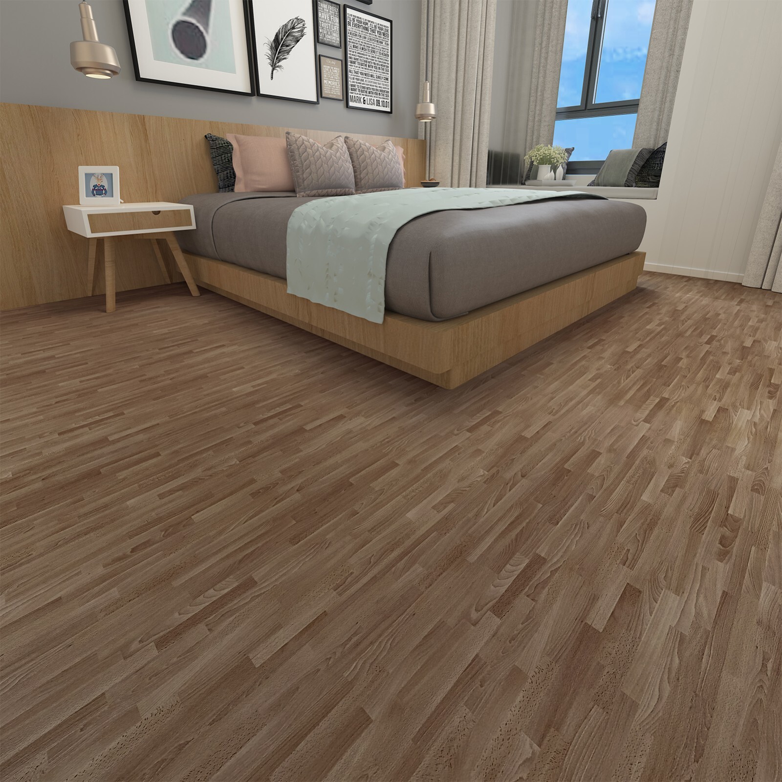 Art3d Vinyl Wood Planks, Peel and Stick Flooring Tiles 36×6″ 36-Pack(54 sq/case)