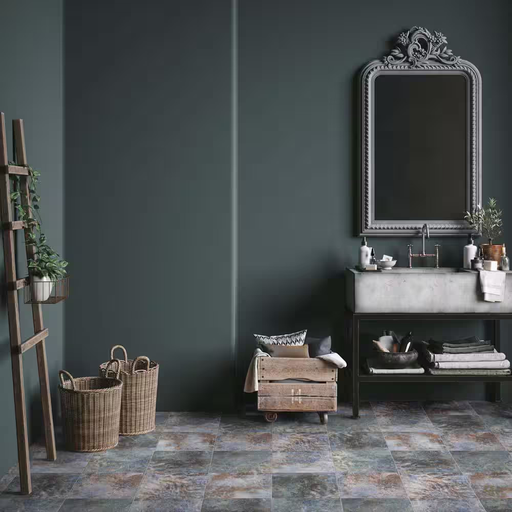 Biotech Ocean Coral Bay Matte 12 In. X 12 In. Porcelain Floor and Wall Tile (11.
