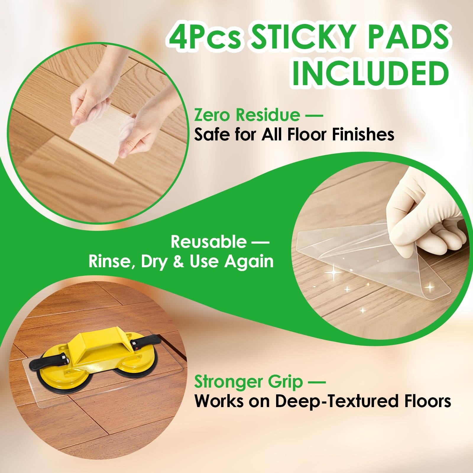 Floor Gap Fixer Tool to Fix a Floor, Vinyl Floor Repair Kit with Strong Sucti…