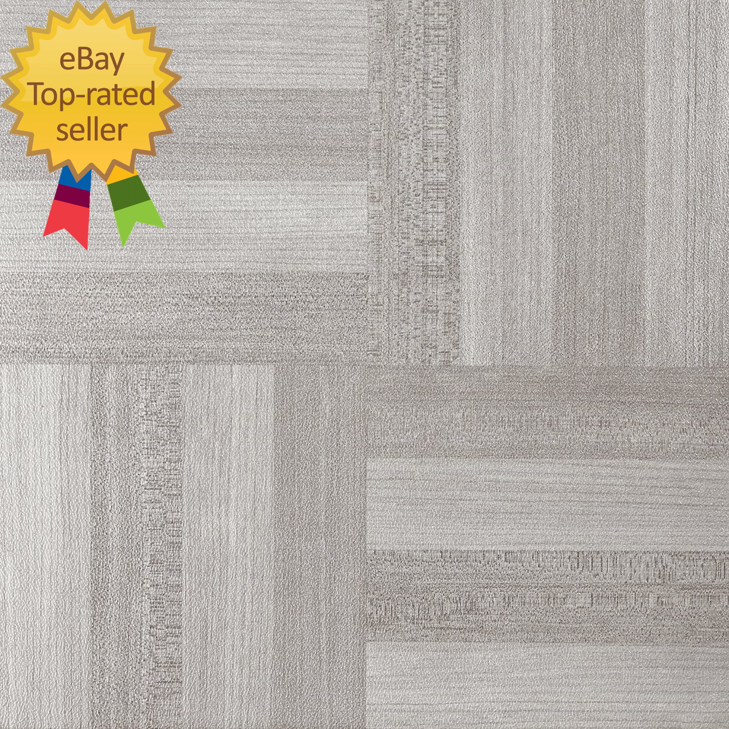 Nexus Self Adhesive 12-Inch Vinyl Floor Tiles 20 Tiles – 12″ X 12″ Ash Grey
