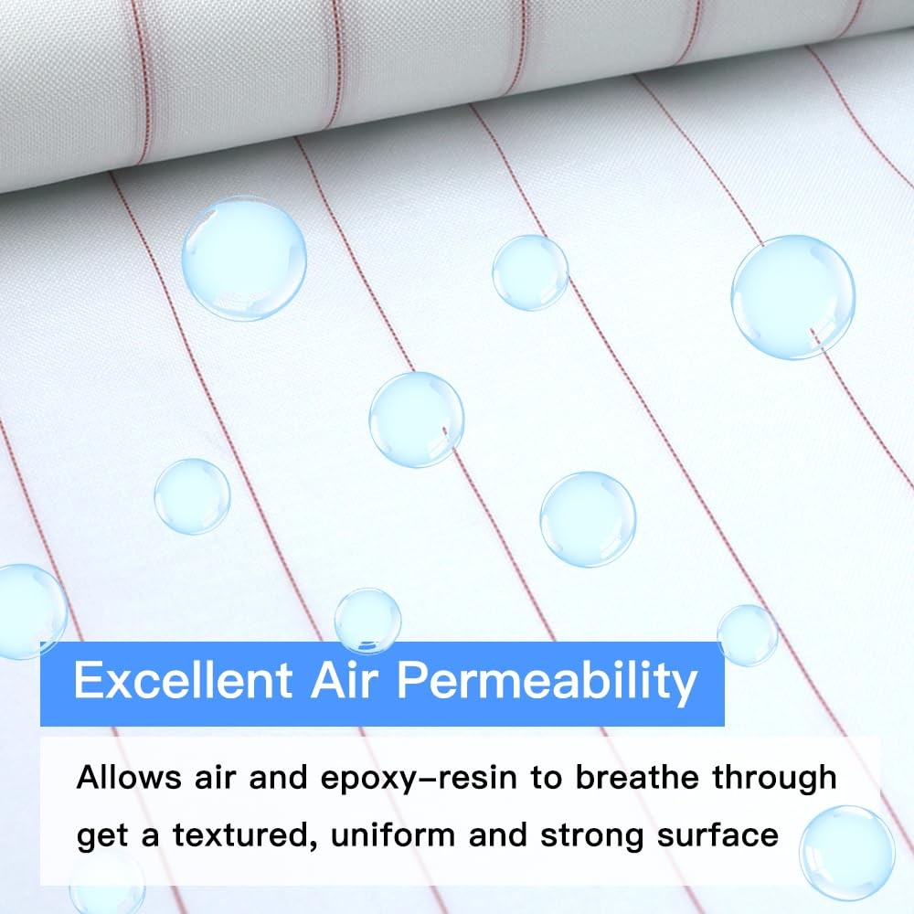 5 Yards Peel Ply, High Temperature Resistant Release Cloth, Carbon White, Red