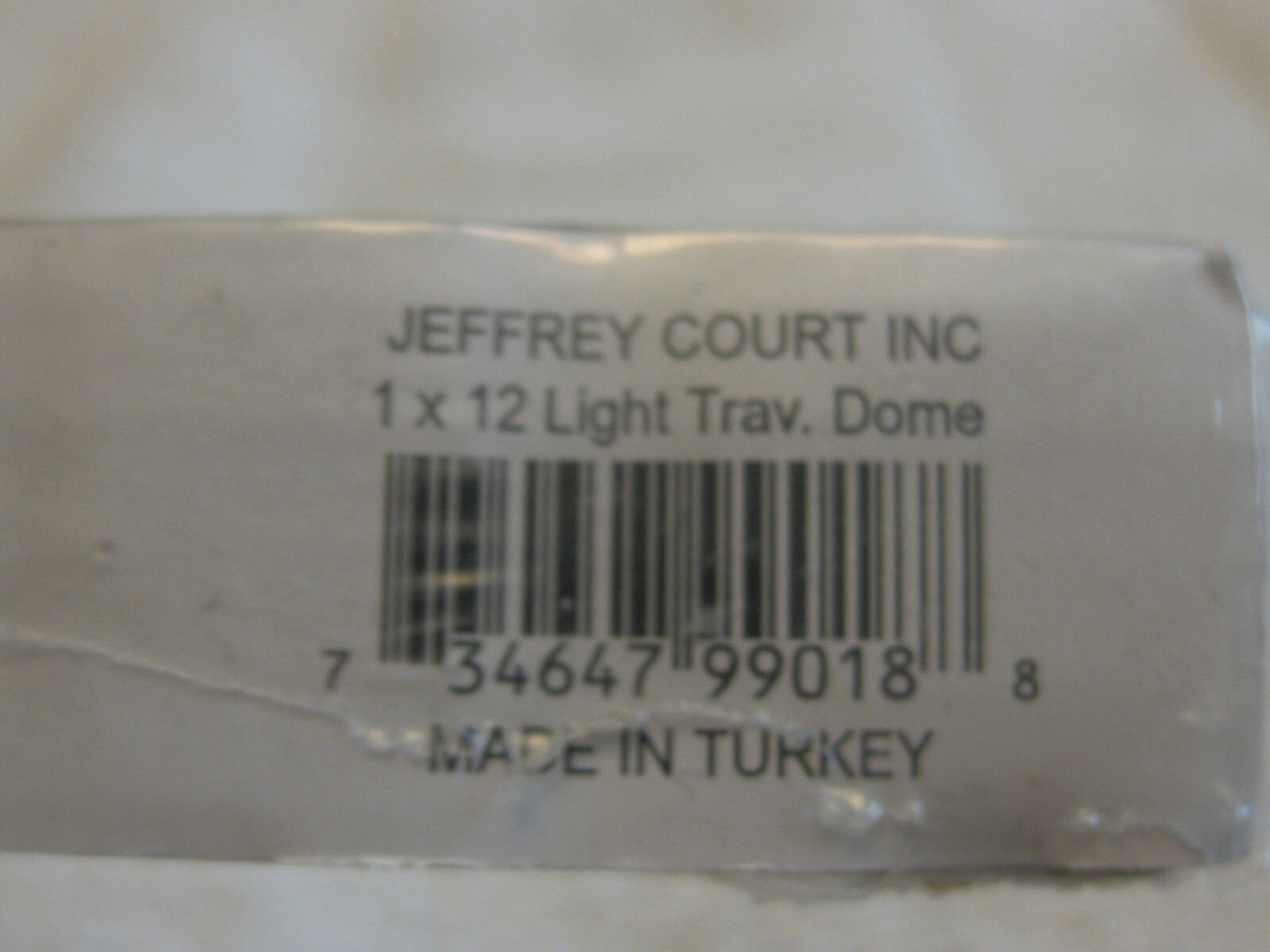 1-Inch by 12-Inch Jeffrey Court Light Travertine Dome (J 99018) factory sealed