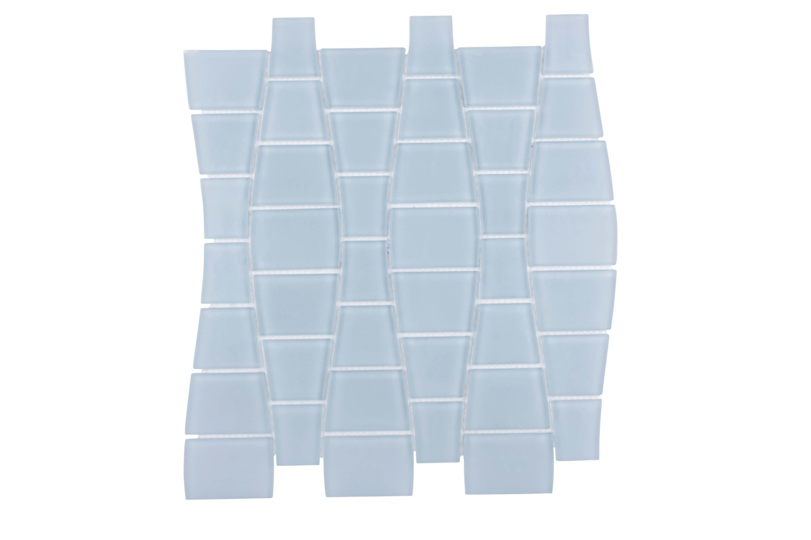 Cruz Bay Studio BG15 Ripple – 11″ x 12″ Block Random Wall Tile – – Tule Matte