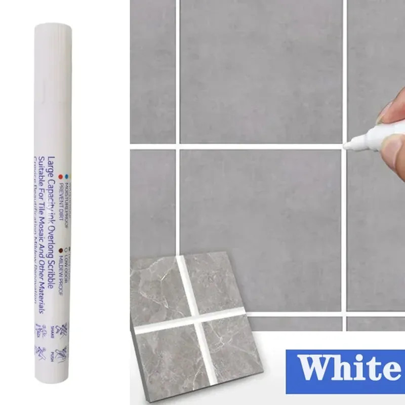 Waterproof Tile Marker Grout Pen Wall Seam Floor Bathroom Kitchen Toilet Wal1