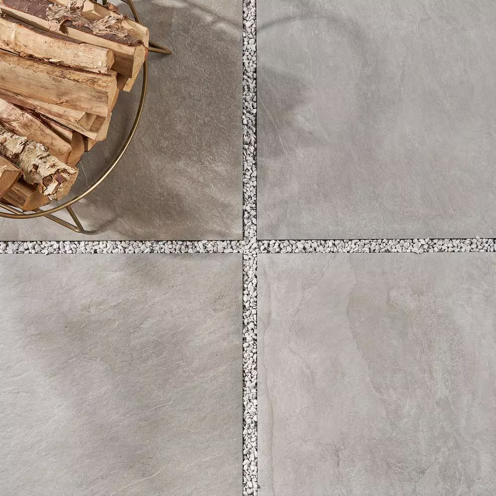 Ridge Bluestone Full Color 24 In. X 24 In. Textured Matte Porcelain Floor Paver