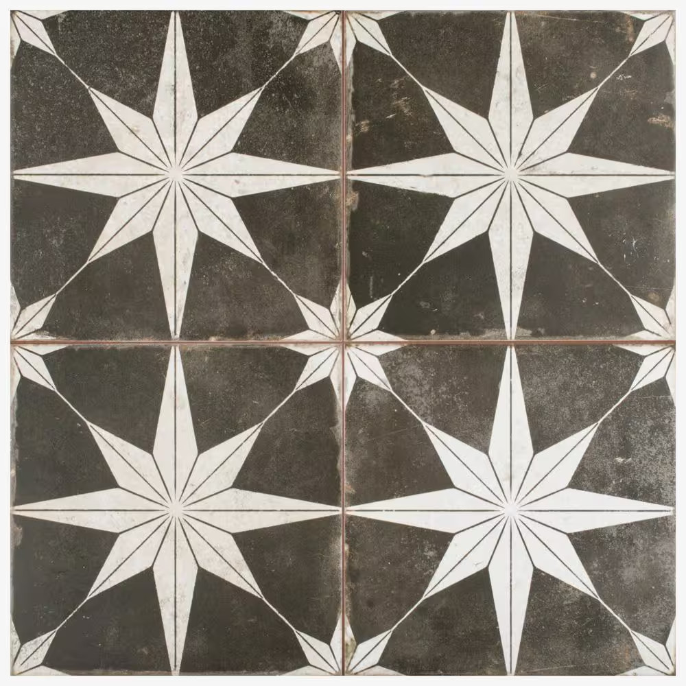 Kings Star Night 17-5/8 In. X 17-5/8 In. Ceramic Floor and Wall Tile (10.95 Sq.