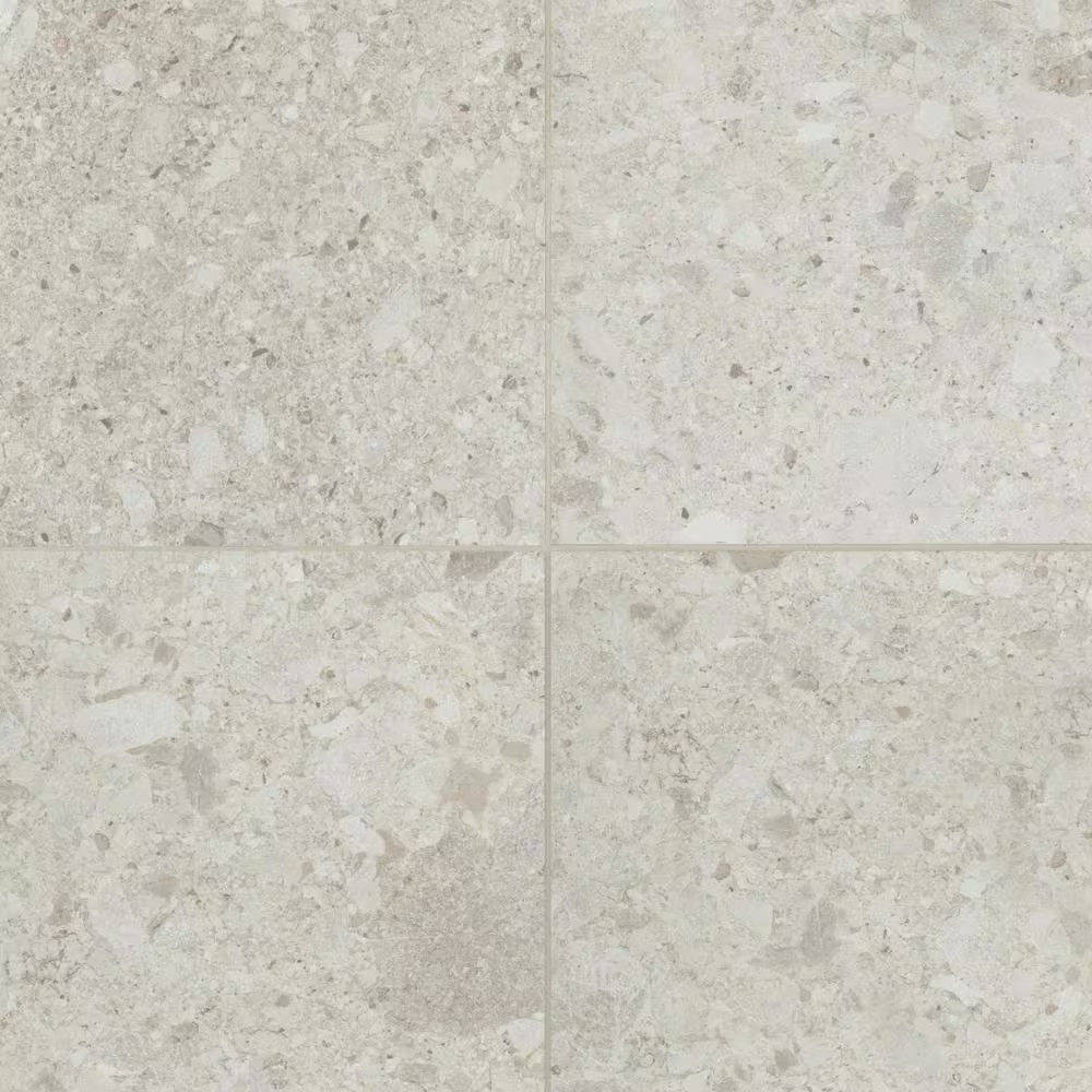 Frammenta 24 In. X 24 In. White Porcelain Floor Tile (15.72 Sq. Ft./Case)