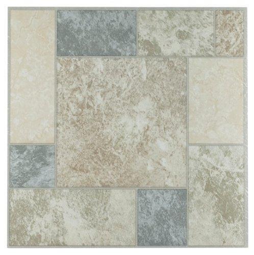 Achim Home Furnishings FTVGM32720 Nexus 12-Inch Vinyl Tile, Marble Blocks,