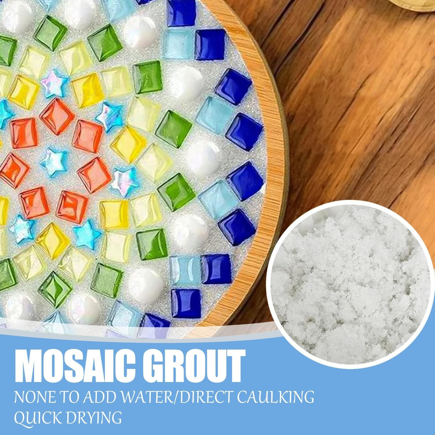 Crystal Grout for Mosaics Water Resistant DIY Craft Tile Accessories