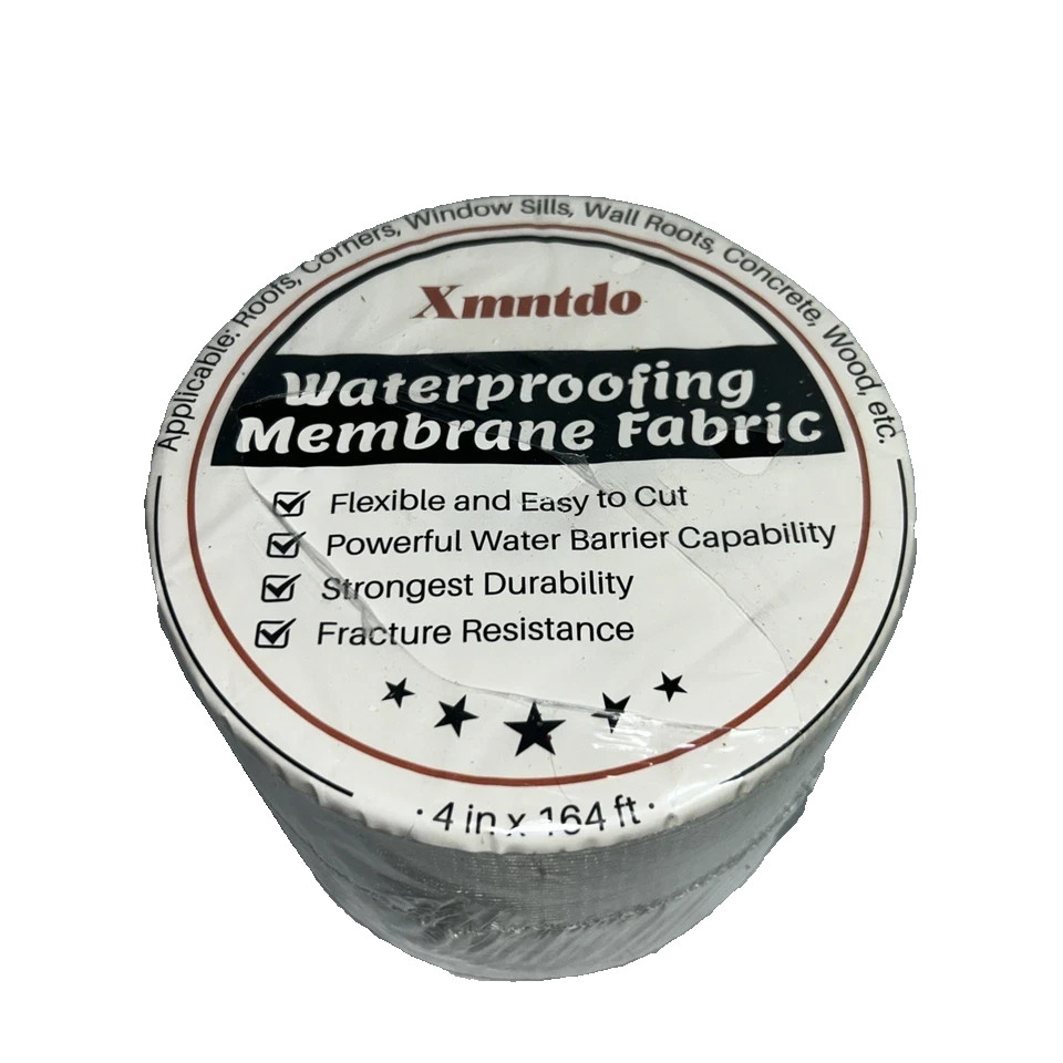 Sealed Xmntdo Waterproofing Membrane Fabric 4 Inches X 164 Feet