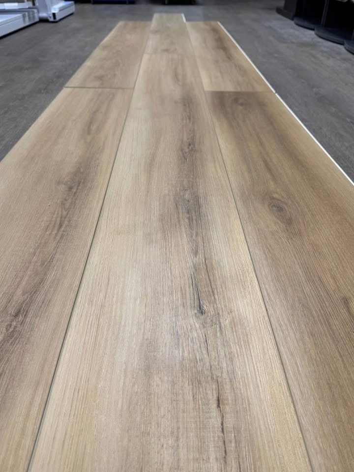 Premium Coretec Enhanced 8mm thick LVP 22 Mil Wear Layer 9”x72” Saffron Pecan