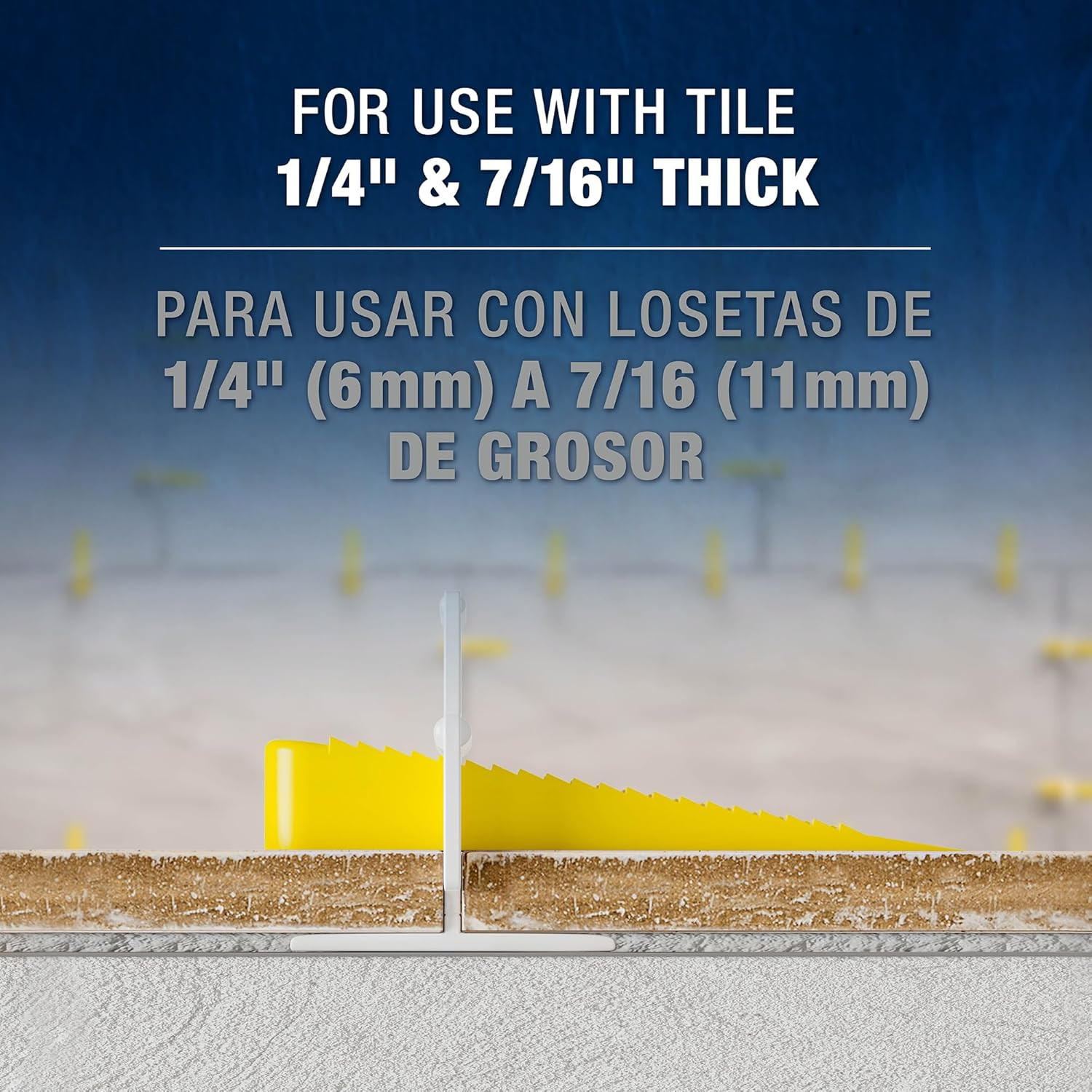 LASH Tile Leveling System, Part A, Clips for 1/16″ Grout (1,000 Pack)