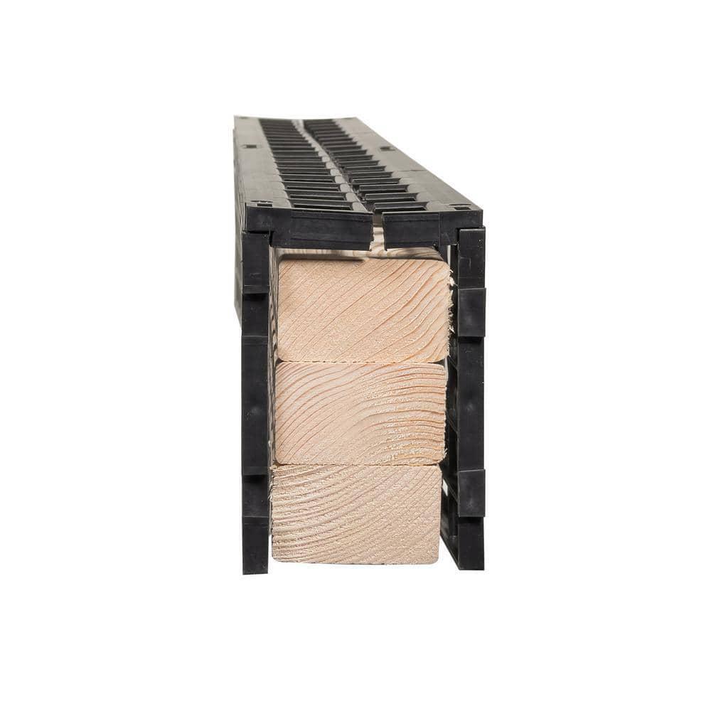 Shower Base Curb Building Kit Kirb-Perfect Adjustable Height Length Wood Black