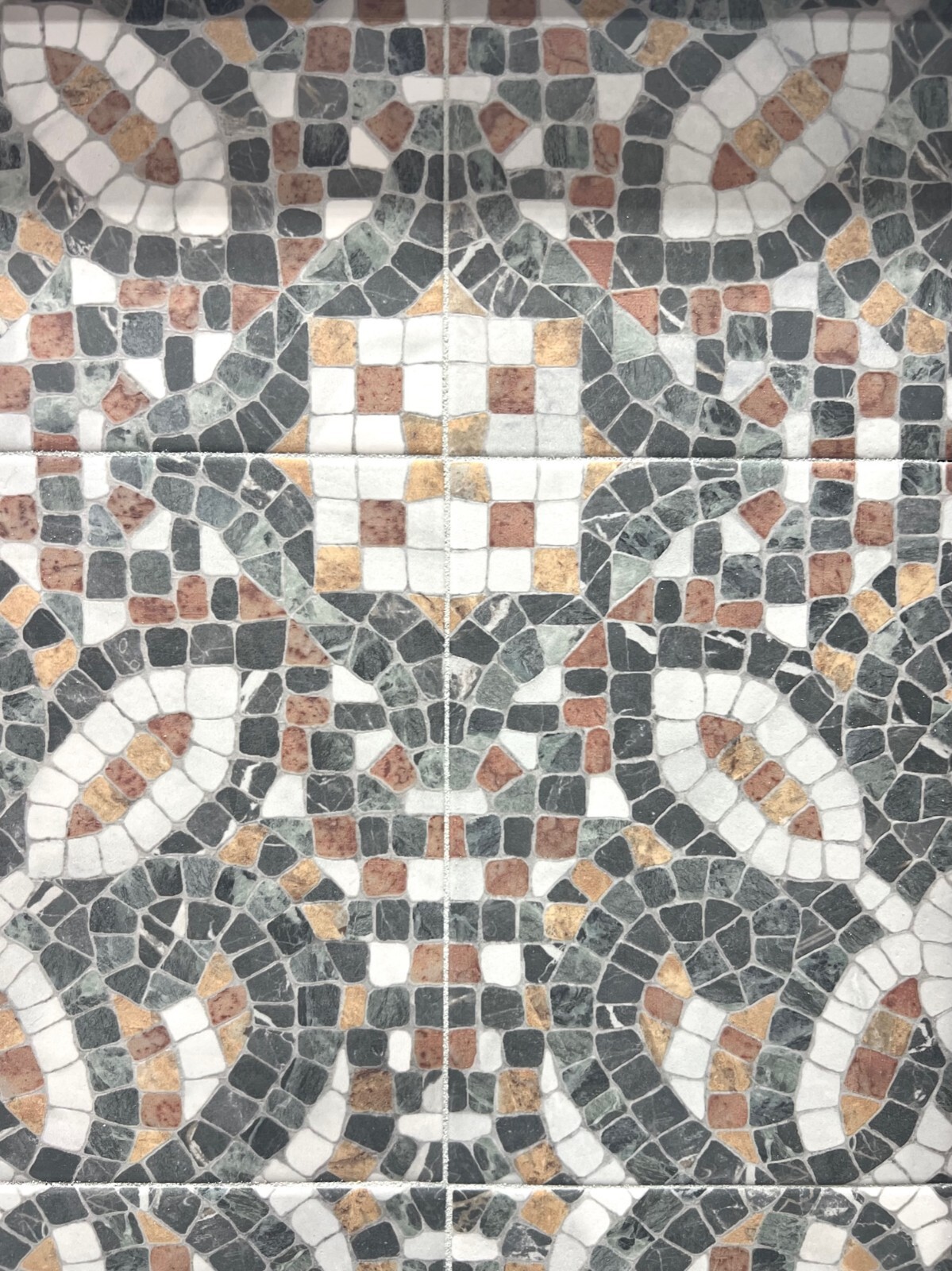 8×8 Verona Mosaic Multi Color Porcelain Patterned Floor Wall Tile (ONE Piece)