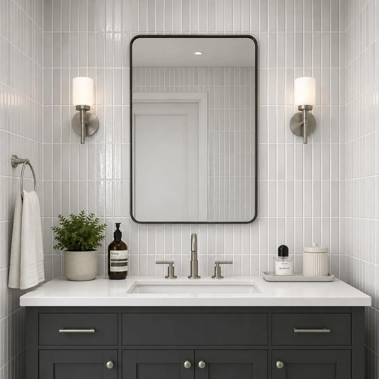 Peel and Stick Backsplash Tiles – Easy DIY Self-Adhesive Subway Wall Tiles, 10 P
