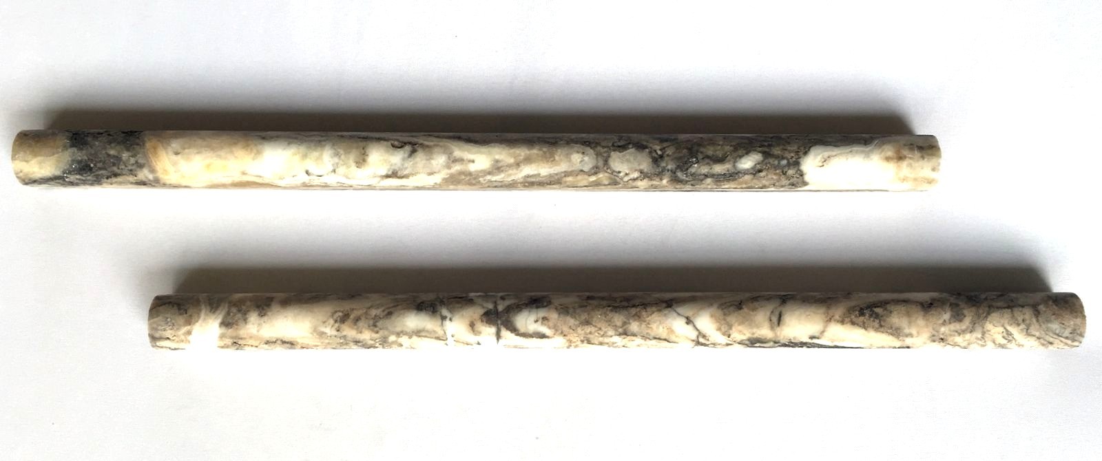 3/4″X12″ Antique Onyx Travertine Chair Rail Pencil Molding Liner Wall Trim Piece