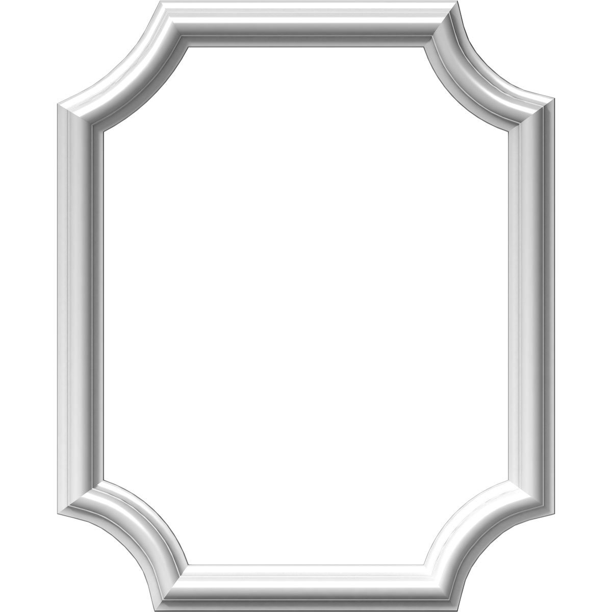 PNL16X20AS-02 16″W x 20″H x 1/2″P Ashford Molded Scalloped Wainscot Wall Panel