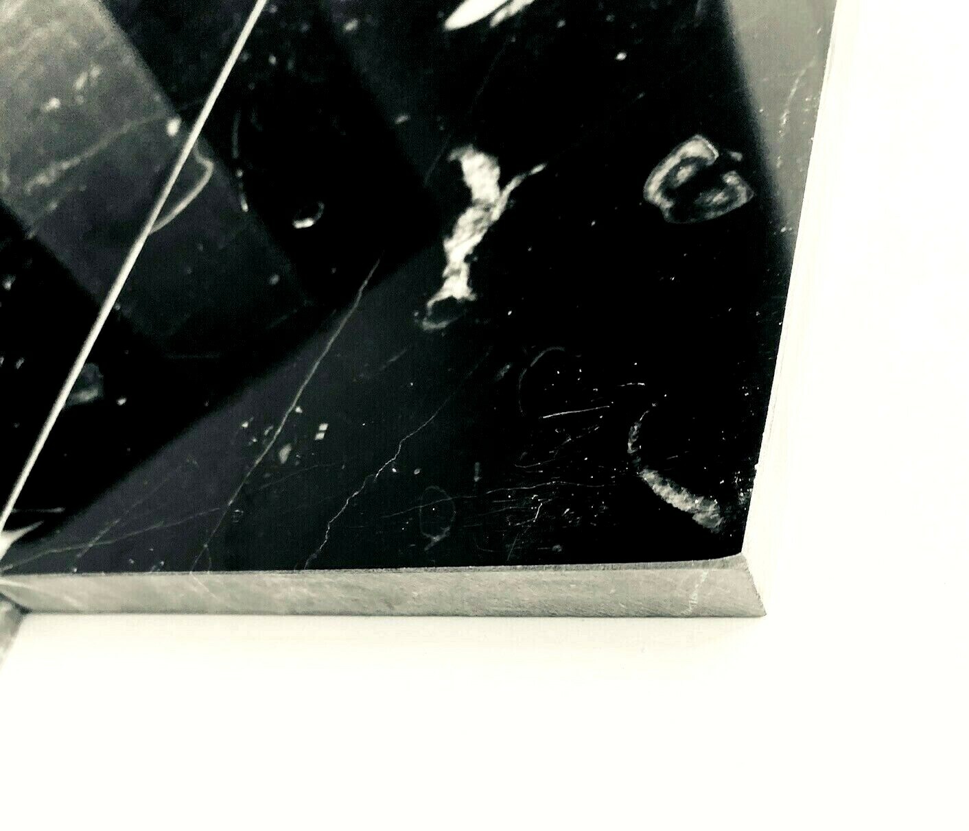 4×12 Polished Black Marble Tile Wall Backsplash Bath (1 SF)