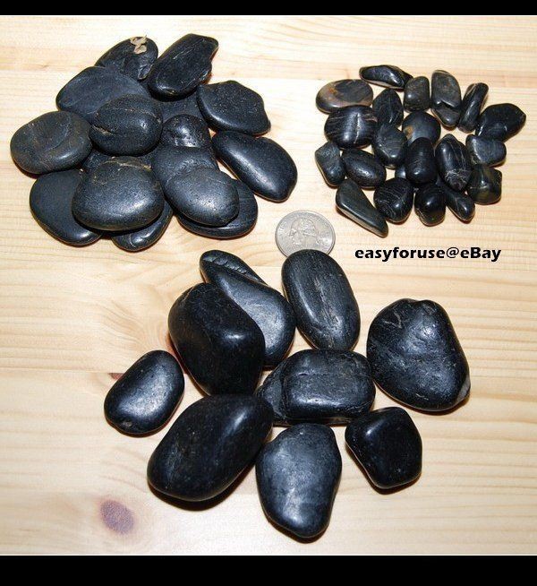 Decorative Natural River Polished Black Pebble Garden & Landscaping Stone