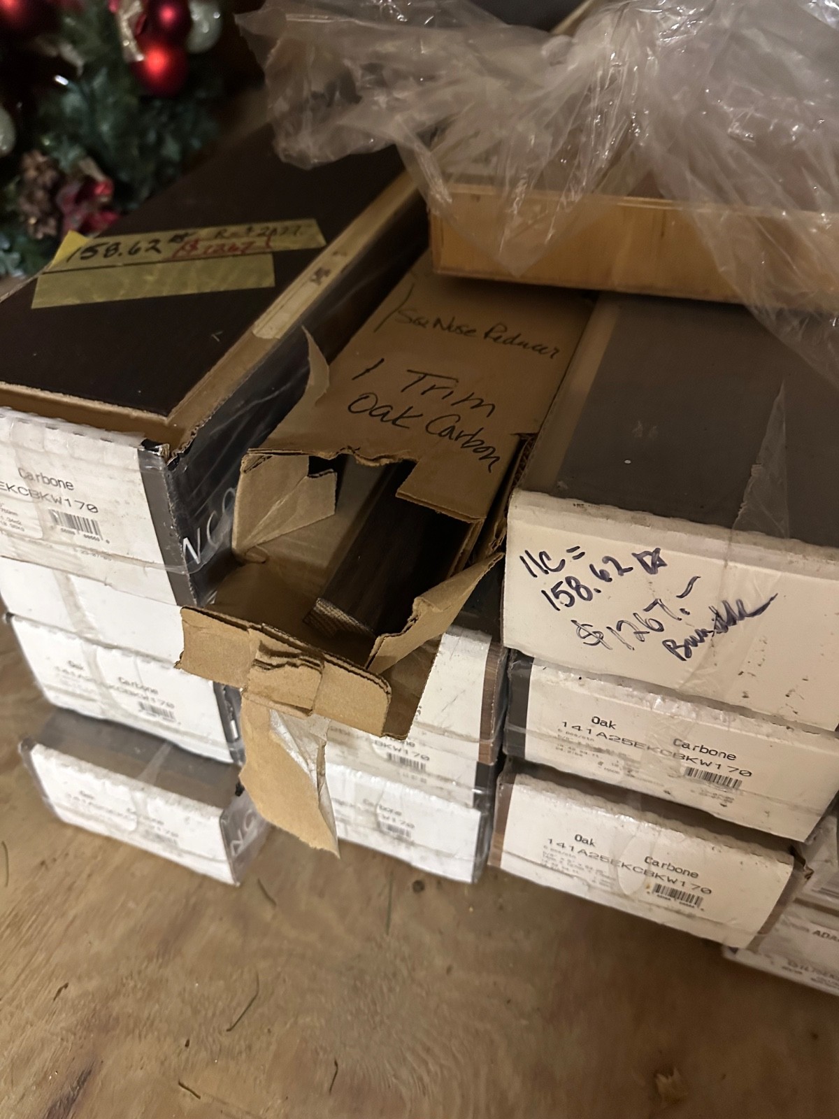 Engineered Hardwood Flooring 158.62 Sq Ft Of Kahrs Oak Carbone
