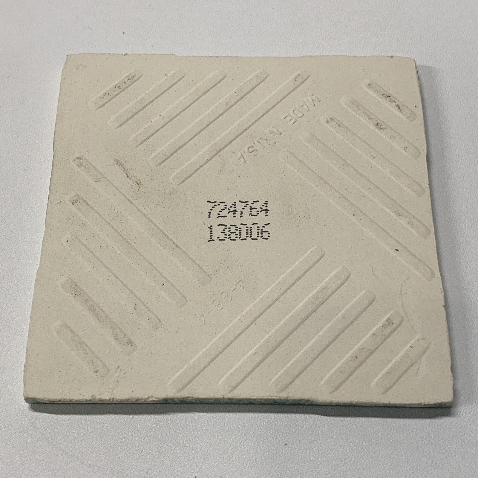 Turf Green Ceramic Tile 4 1/4 Vintage FT Mid Century Modern 4×4 Vintage Green