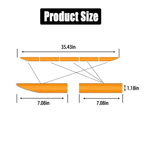 Car Trunk Reflective Sticker, Strong Reflective Anti-Scratch Waterproof Orange