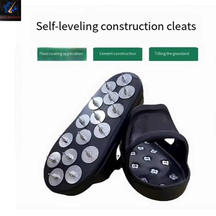1 Pair American version 9-11 sizeself-leveling construction slip-on studdedshoes
