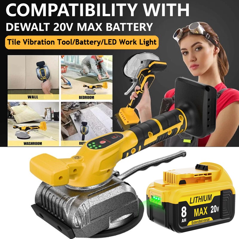 Tile Vibration Leveling Machine Vibration Tool for Dewalt 20V Max Battery DCB209