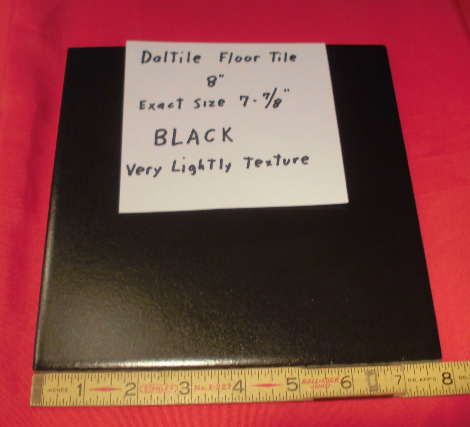 1 pc. *Vintage Solid Black* 8″ X 8″ by Daltile Ceramic/Porcelain Floor Tile NEW