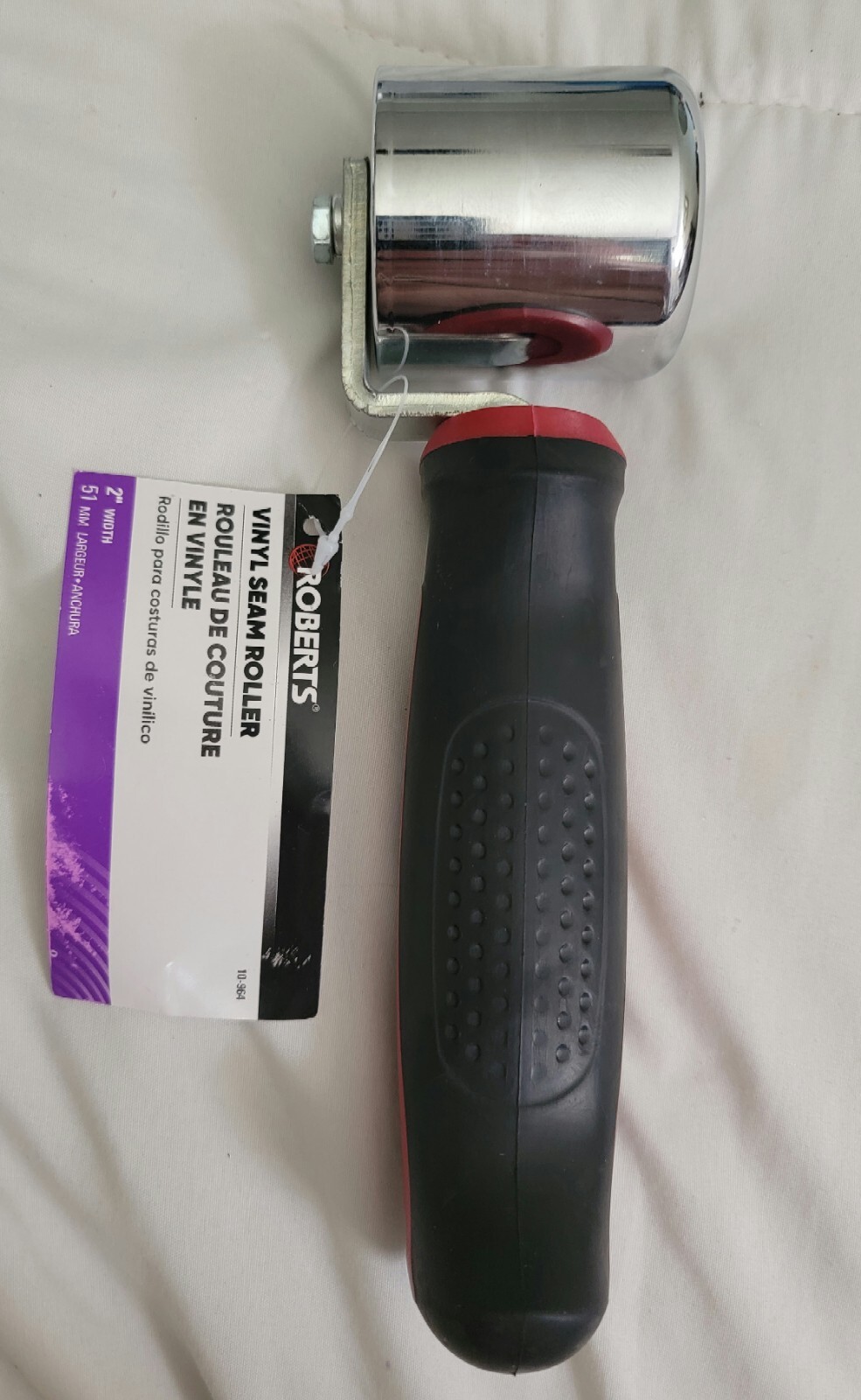 Roberts Vinyl Seam Roller 2″ 1.5 Lb Solid Chrome (MSRP $40)