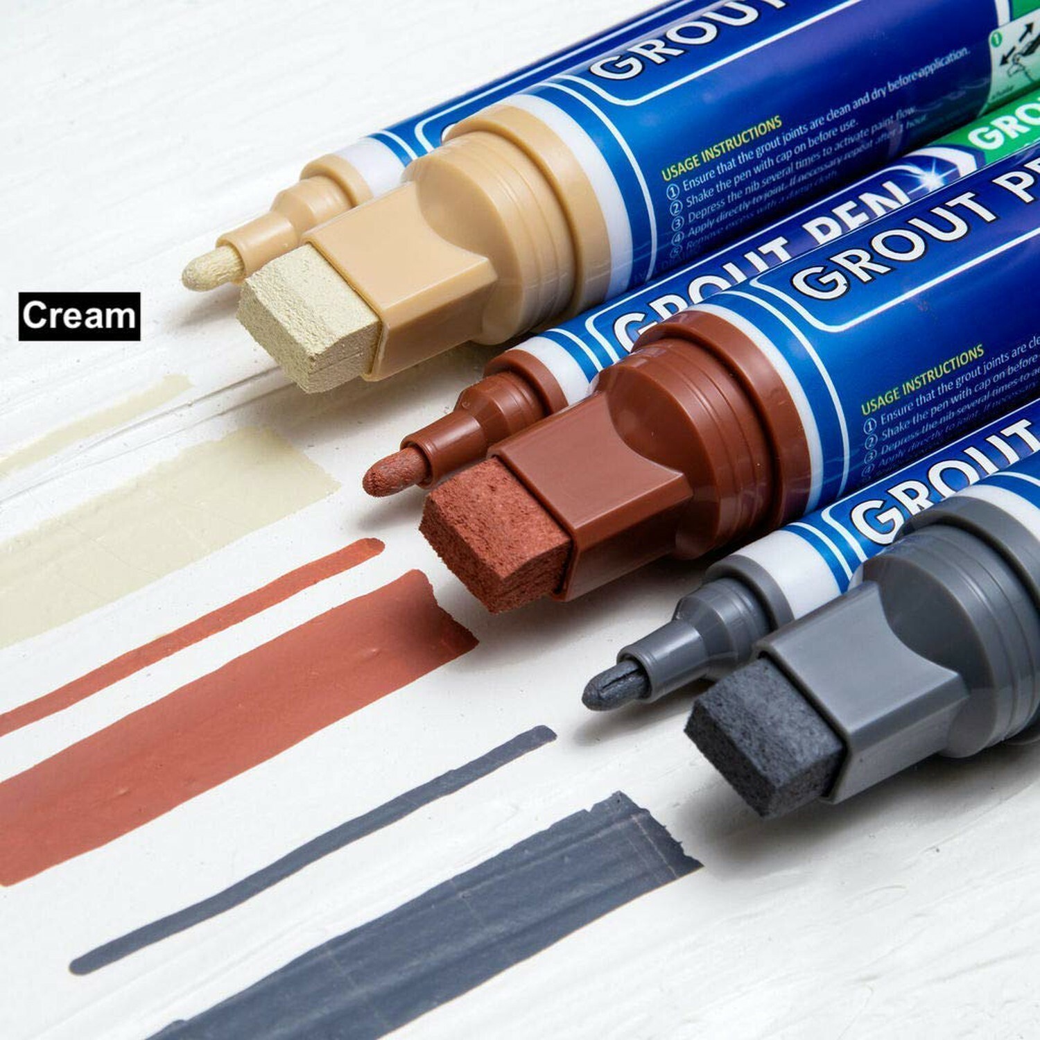 Grout Pen Yellow Cream Tile Paint Marker: Waterproof Tile Grout Colorant Pen